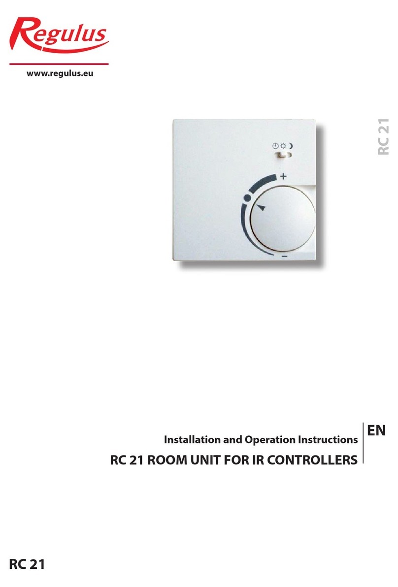 Regulus RC 21 Installation and operation instructions