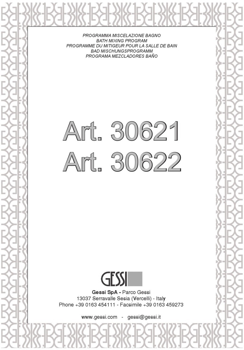 Gessi 30621 User manual