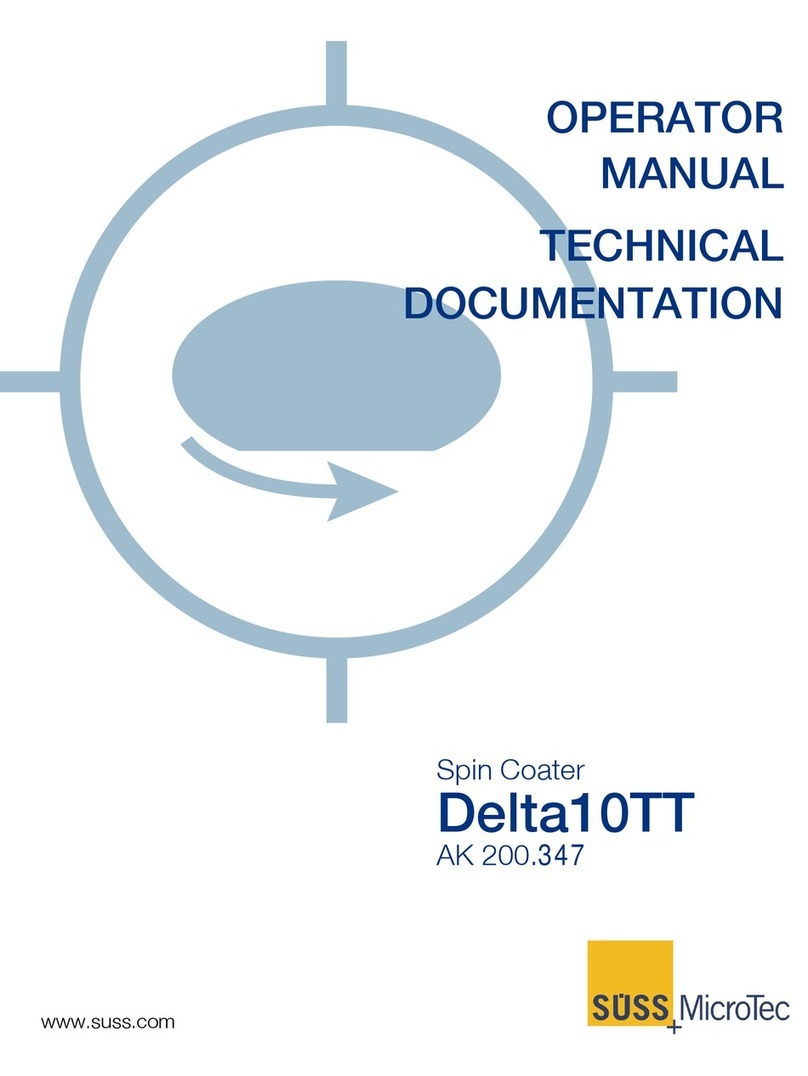 SUSS MicroTec Delta10TT Operator Manual and Technical Documentation