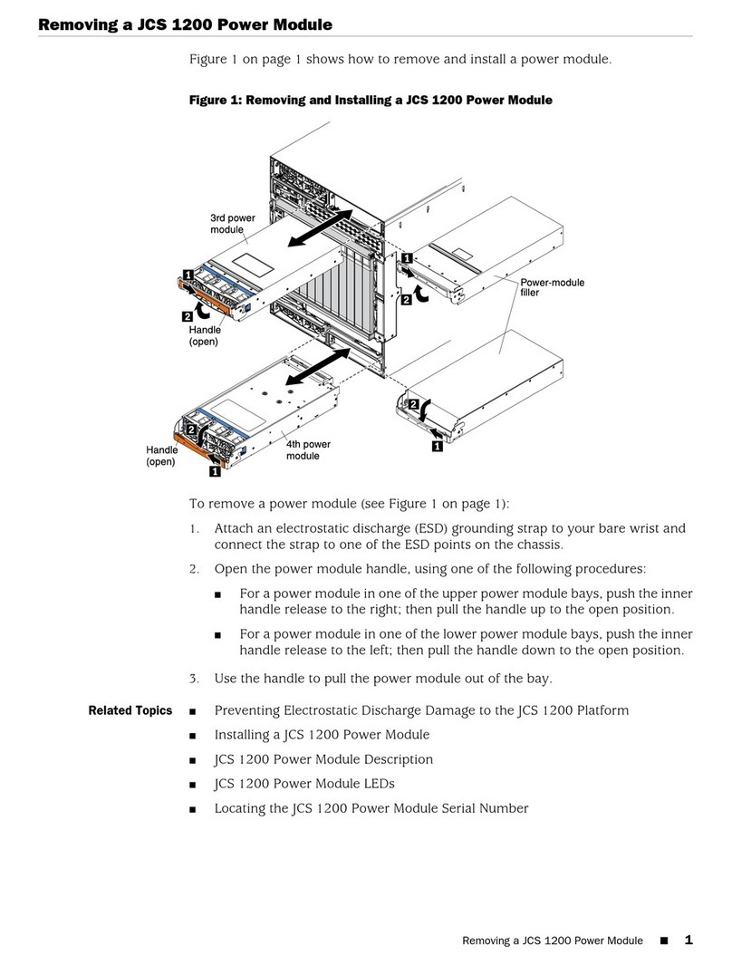 Juniper JCS 1200 Removing guide
