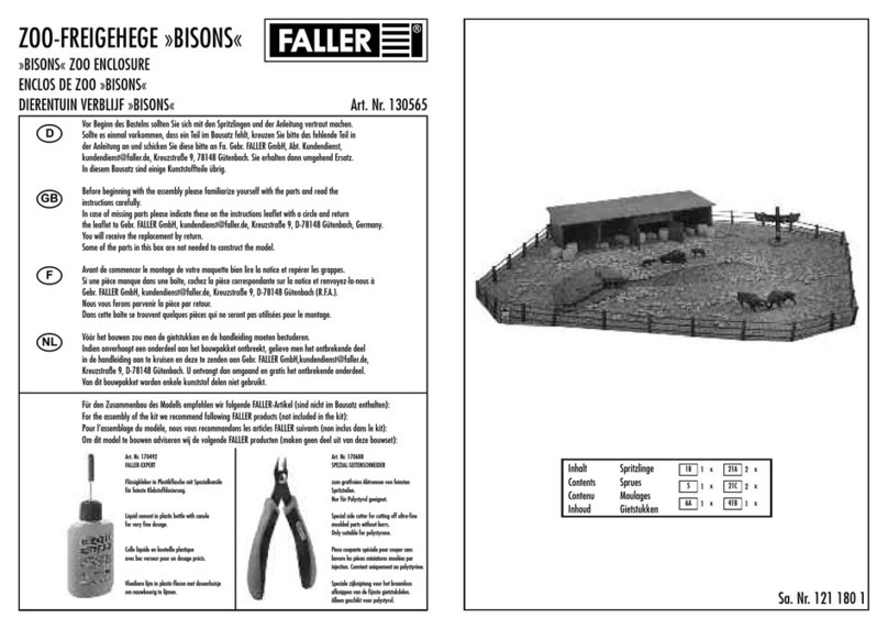 Faller 130565 User manual Faller 130565 User manual