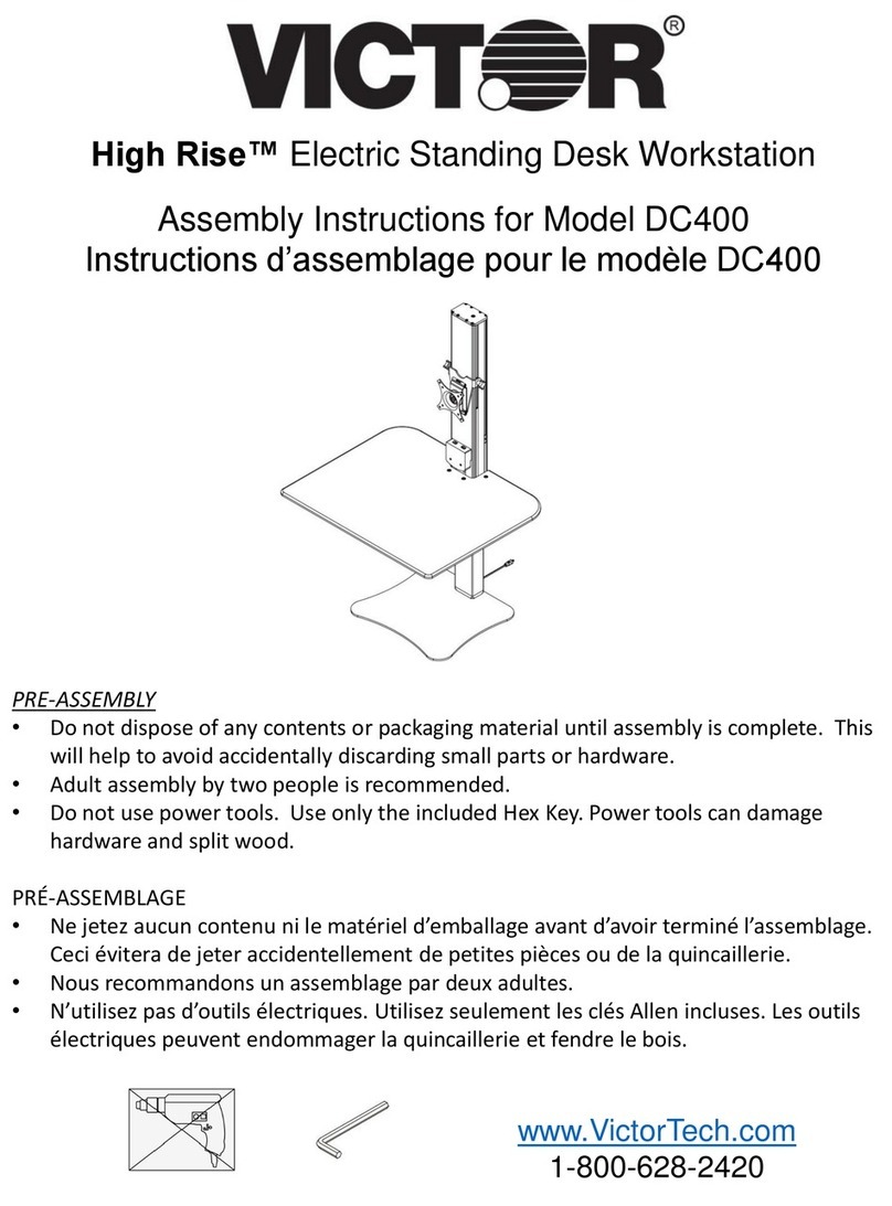 Victor High Rise DC400 Assembly instructions