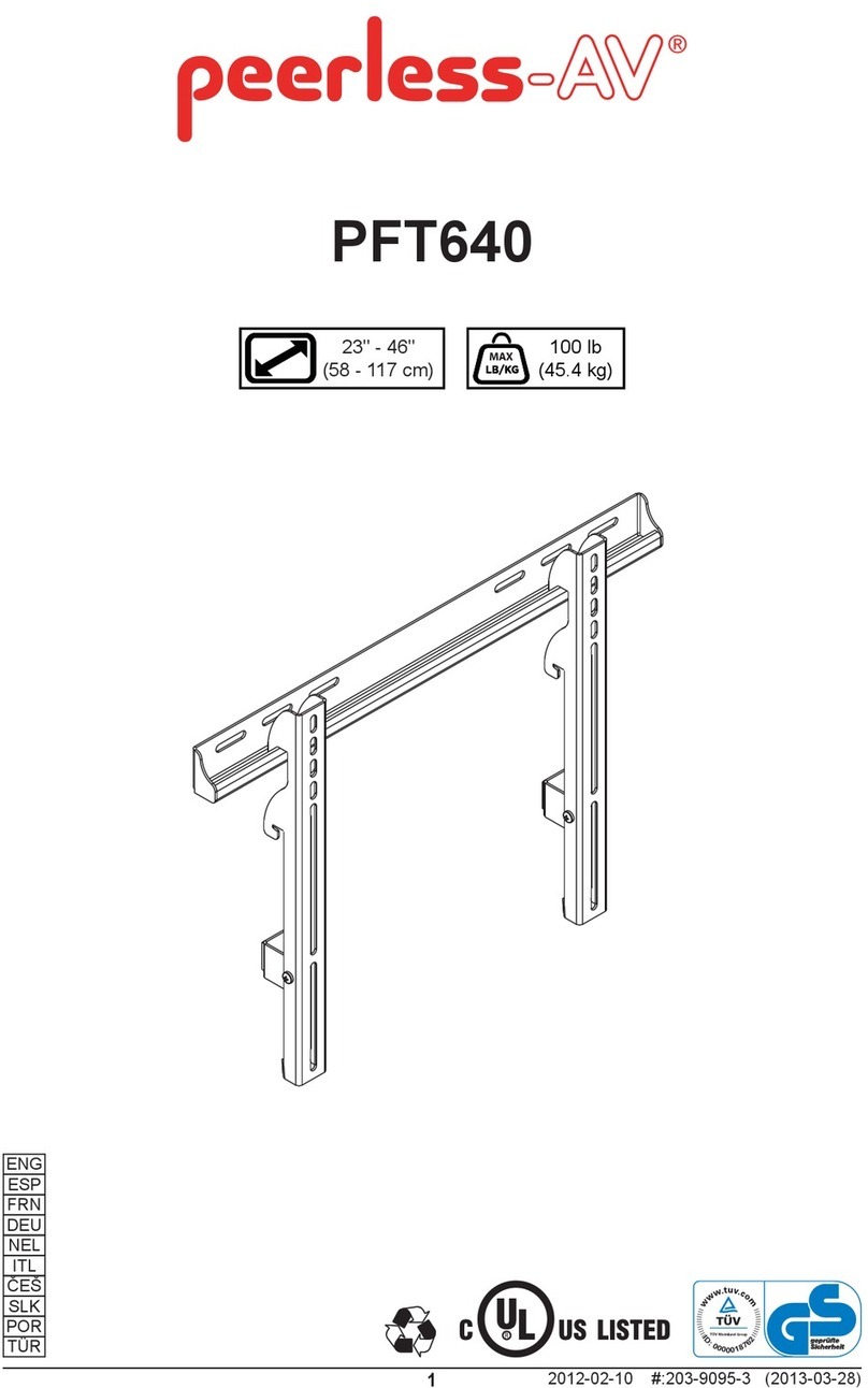 peerless-AV PFT640 User manual