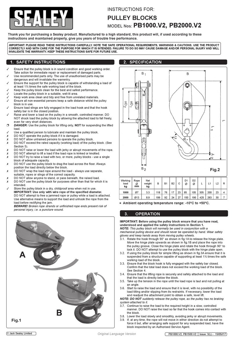 Sealey PB1000.V2 instructions