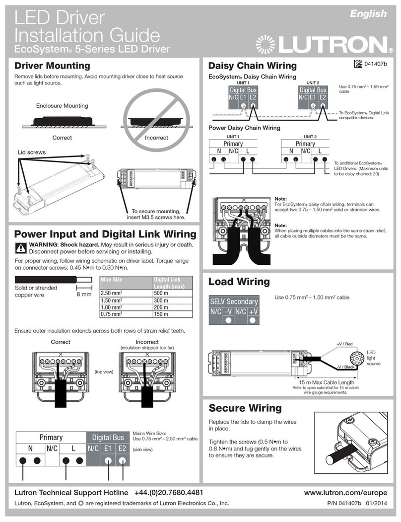 Lutron Electronics EcoSystem 5-Series installation guide