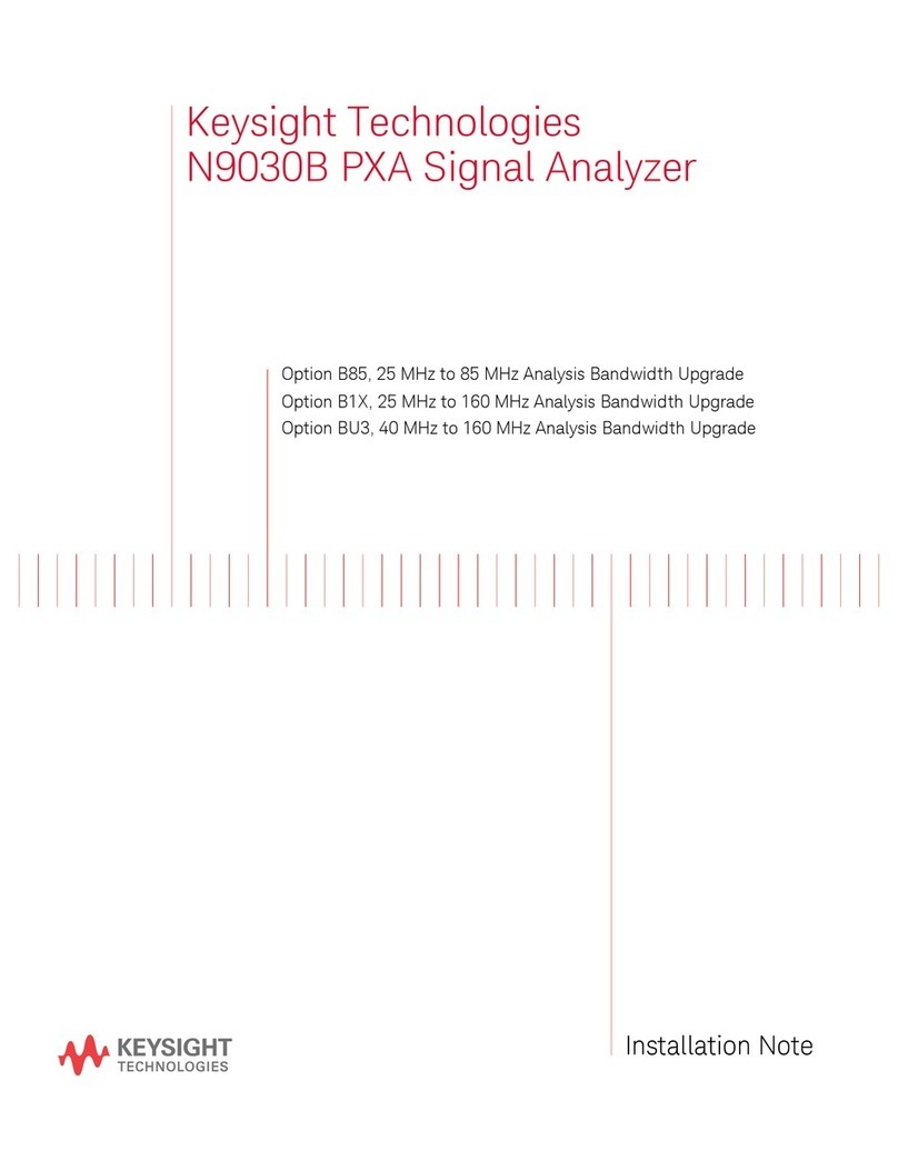 Keysight Technologies N9030B Installation notes