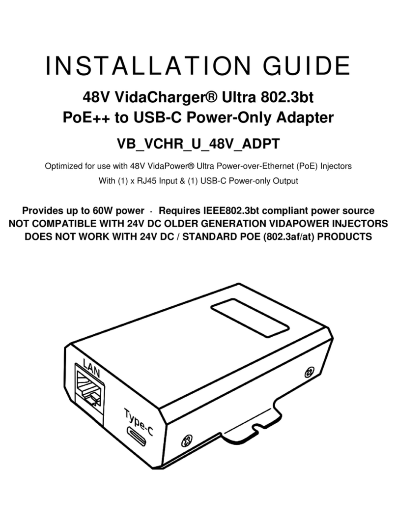 VidaBox VidaCharger Ultra VB VCHR U 48V ADPT installation guide