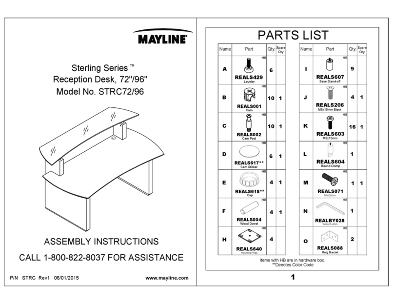 Mayline Sterling Series User manual Mayline Sterling Series User manual