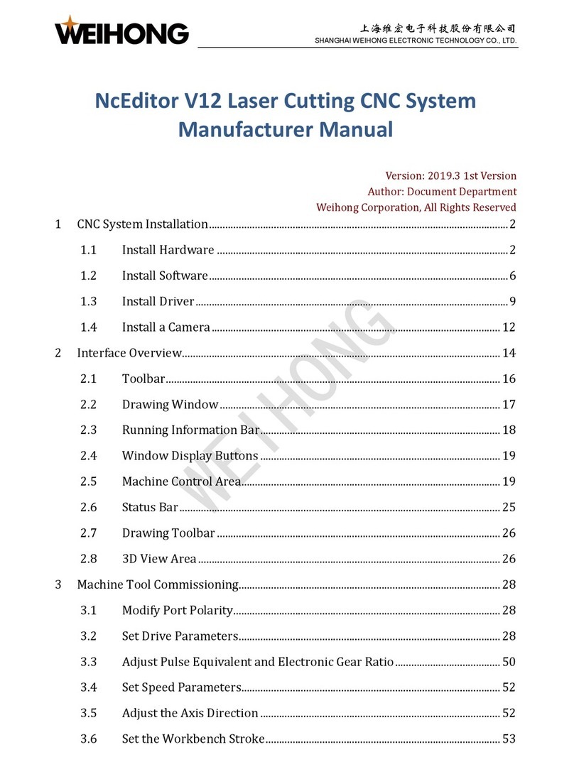 WEIHONG NcEditor V12 Manufacturer's manual