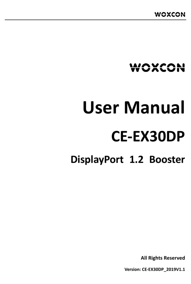 Woxcon CE-EX30DP User manual