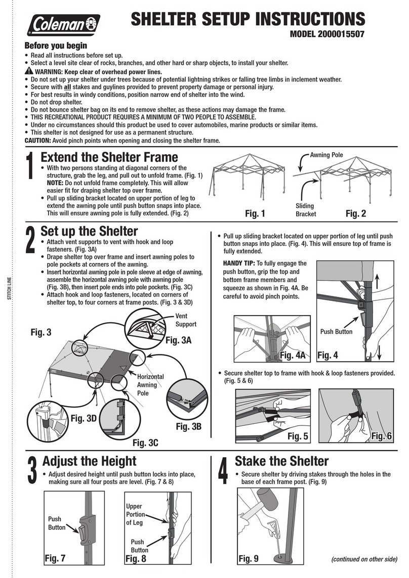 Coleman 2000015507 Setup instructions Coleman 2000015507 Setup instructions