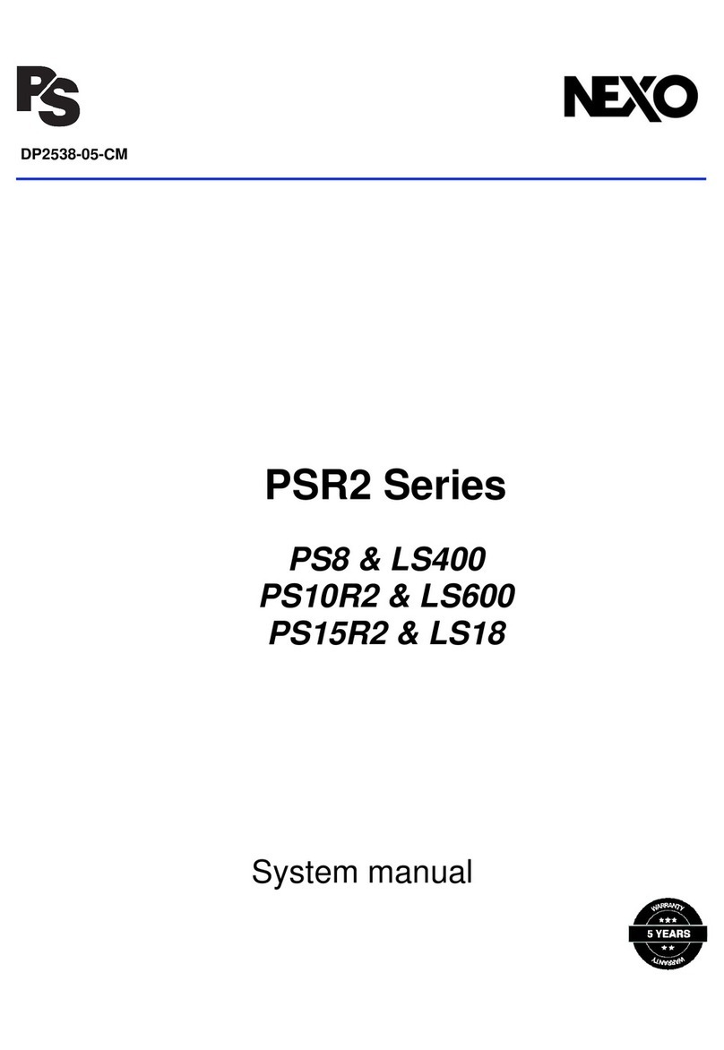 Nexo PSR2 Series System manual