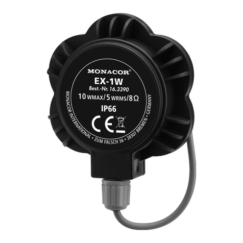 Monacor EX-1W User manual