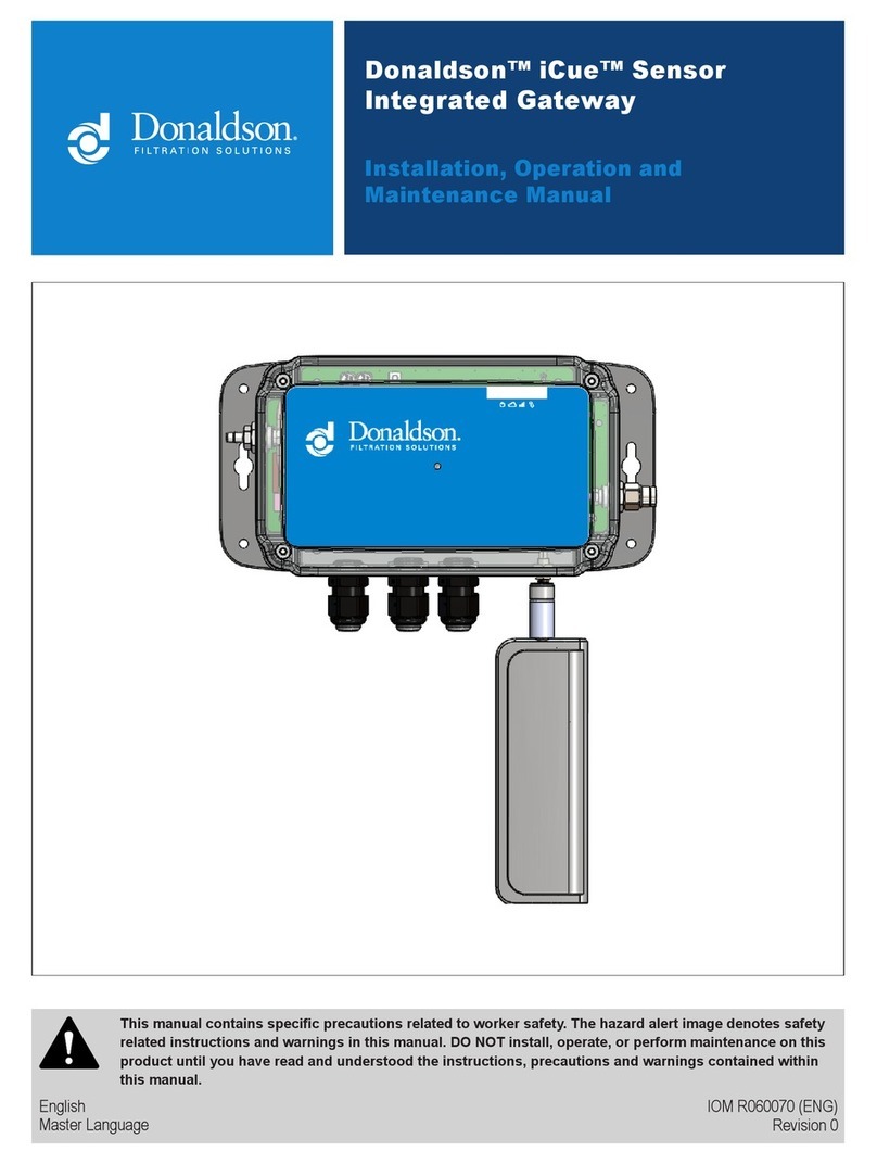Donaldson iCue Sensor Integrated Gateway User manual