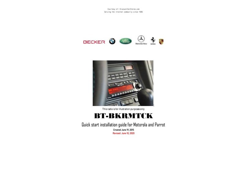 Becker BT-BKRMTCK Instruction Manual