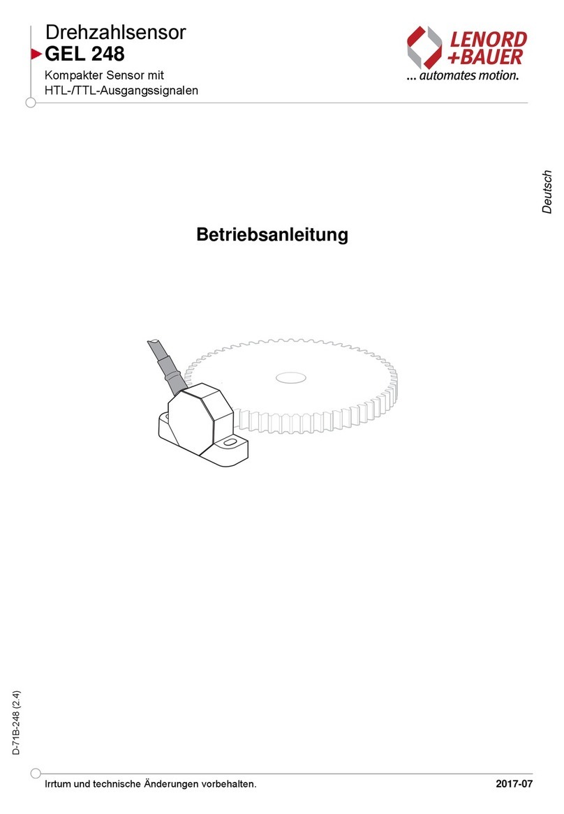 Lenord, Bauer GEL 248 operating instructions