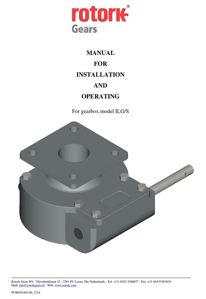 rotork ILG/S Series Manual for Installation and Operating rotork ILG/S Series Manual for Installation and Operating