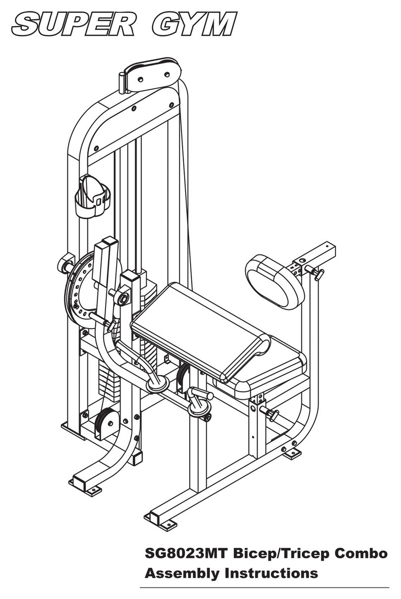Super Gym SG8023MT Assembly instructions