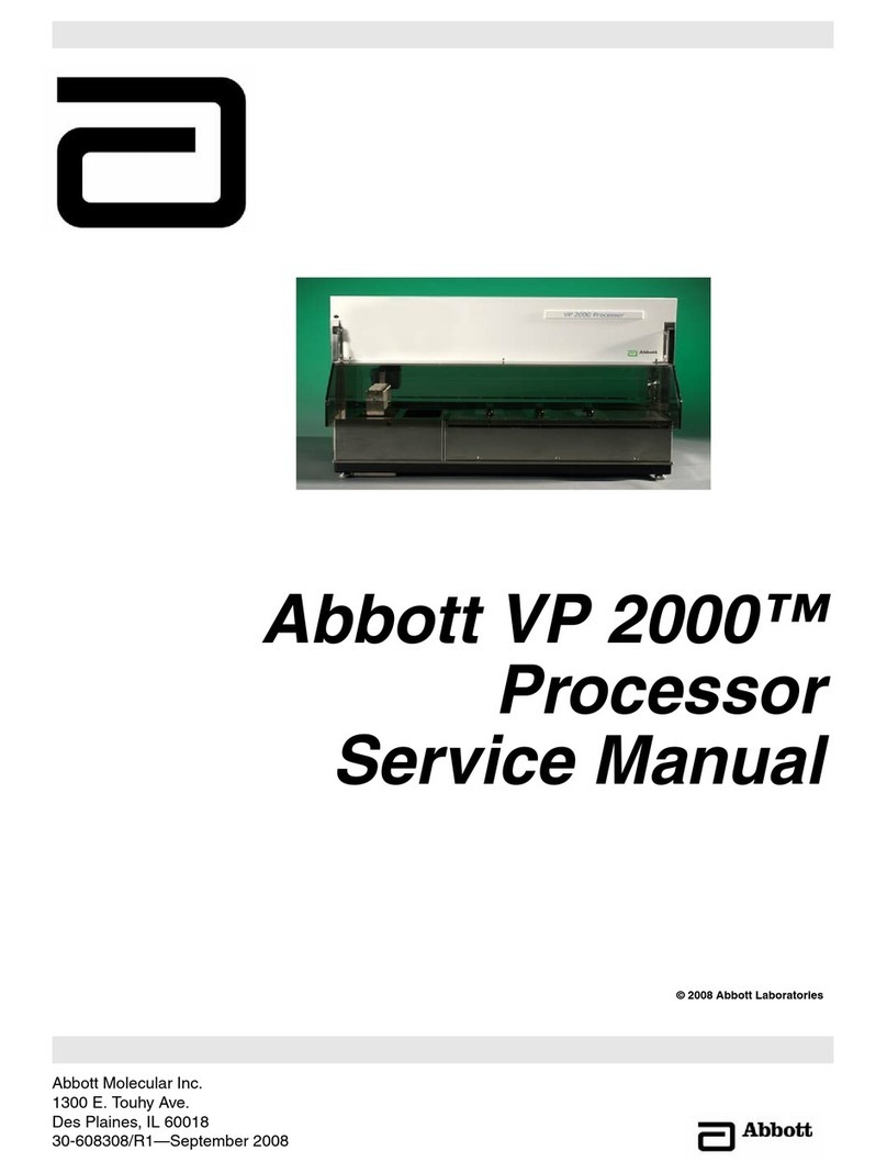 Abbott VP 2000 Processor Service manual