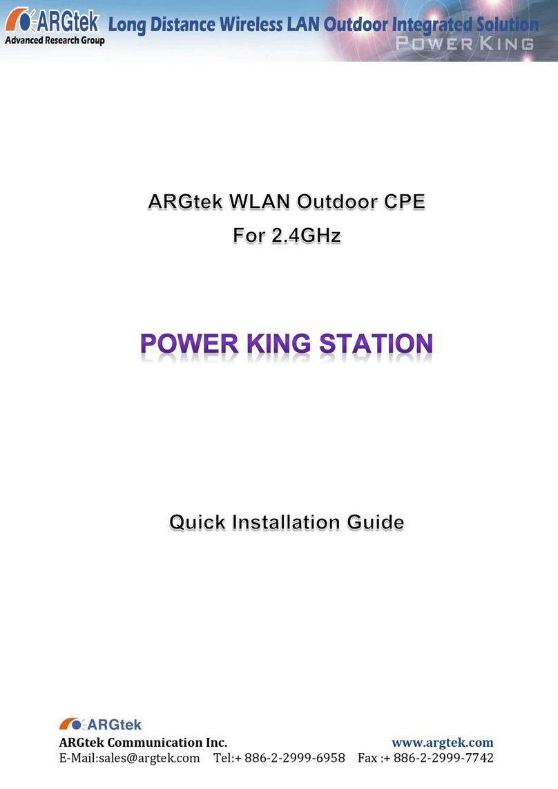 ARGtek Power King Station Quick installation guide