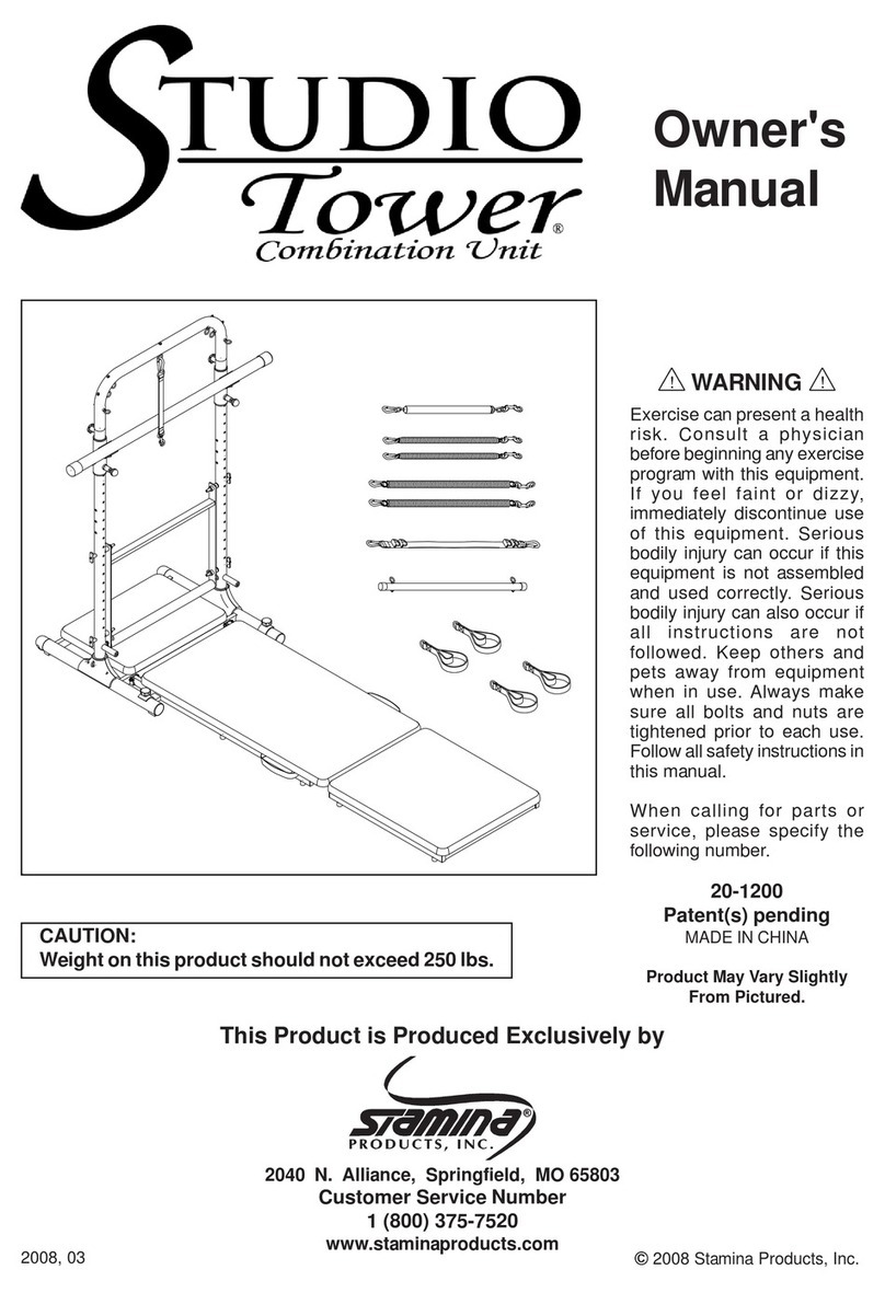 Stamina Studio Tower Combination Unit User manual