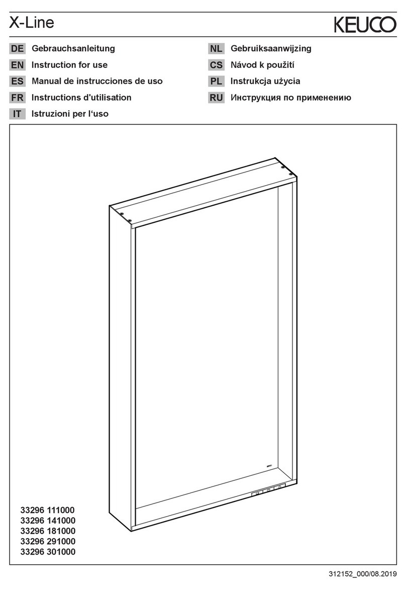 KEUCO X-Line 33296 111000 Instructions for use