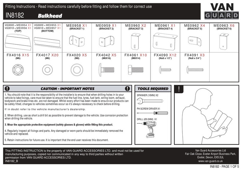 Vanguard VG300S Fitting instructions
