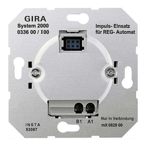 Gira System 2000 operating instructions
