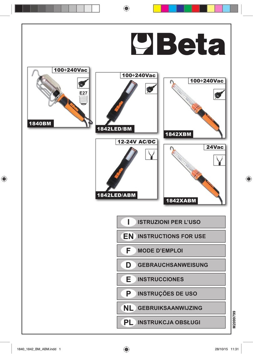 Beta 1840BM Instructions for use