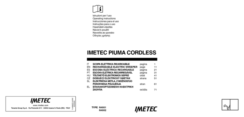 Imetec Piuma Cordless operating instructions
