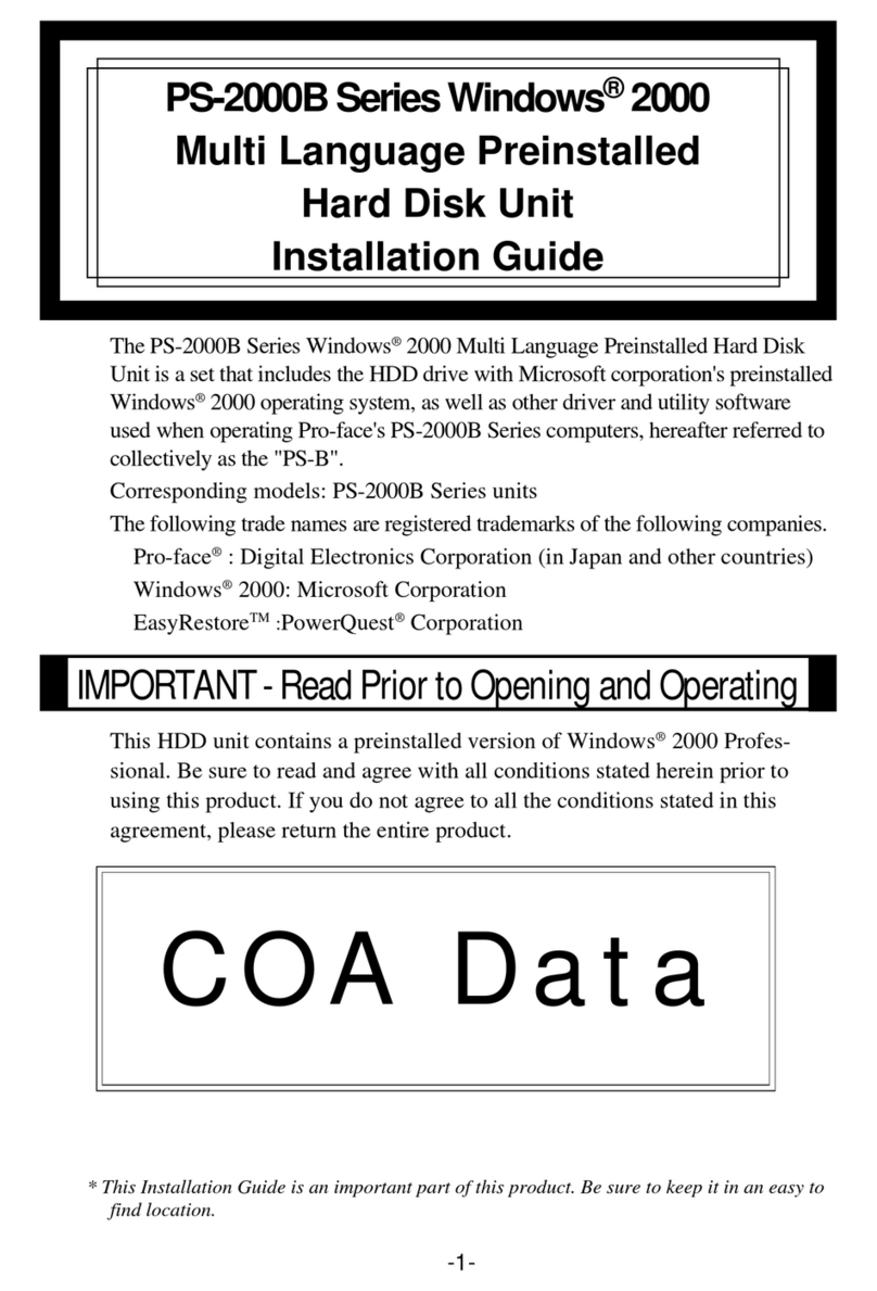 Digital Electronics Corporation PS-2000B Series installation guide