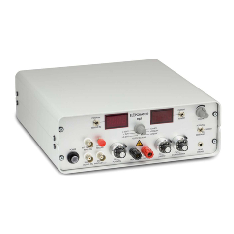 NPI ELECTROPORATOR ELP-02D Operating instructions and system description