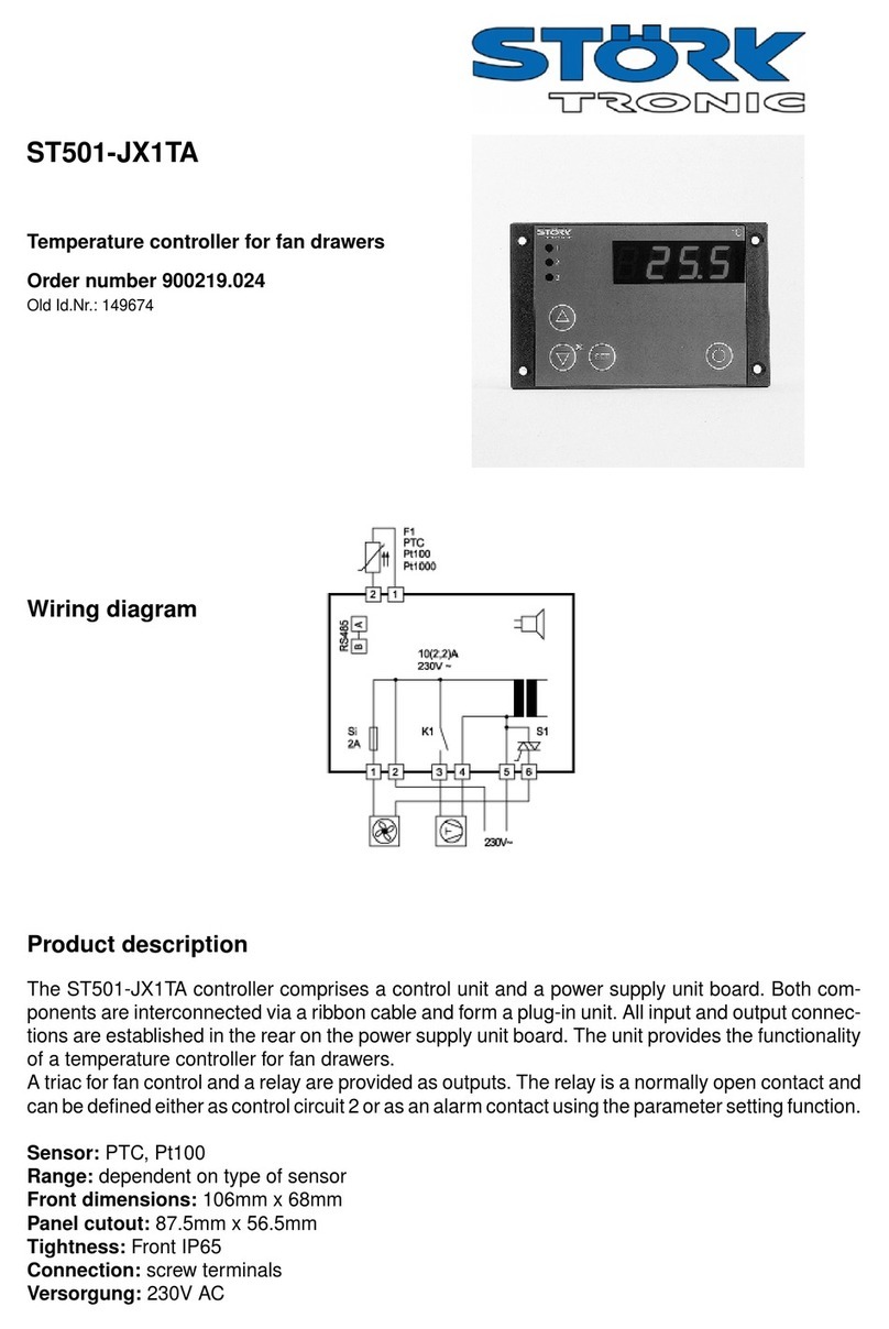 STORK TRONIC ST501-JX1TA manual