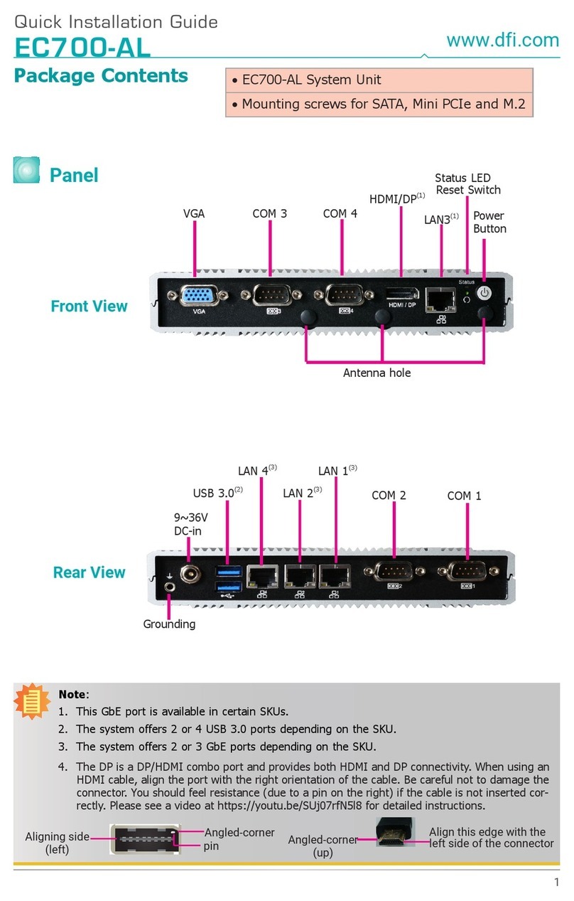 DFI EC700-AL Quick installation guide