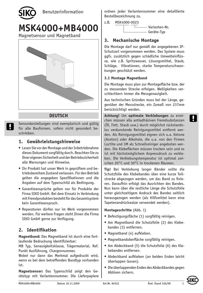 Siko MSK4000 User information