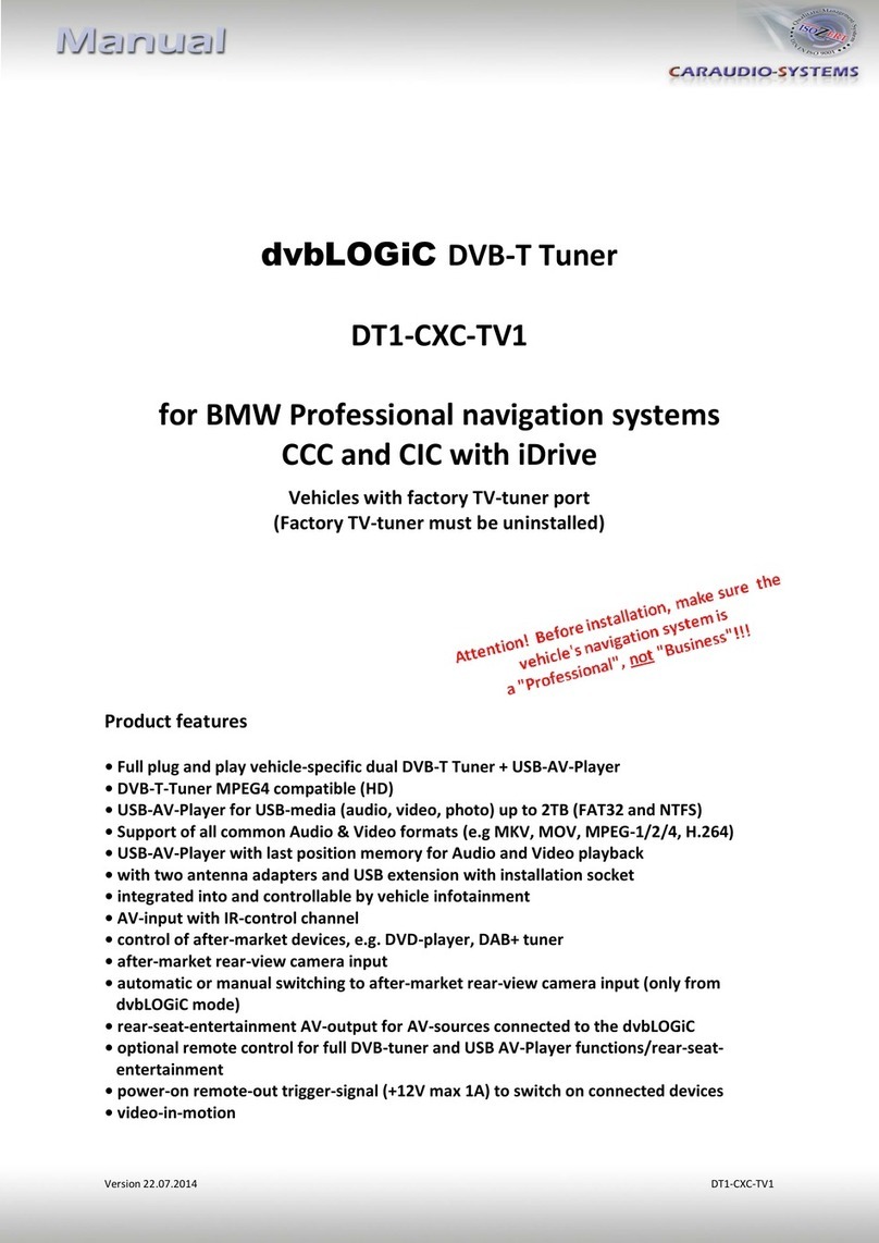 Caraudio-Systems dvbLOGi User manual