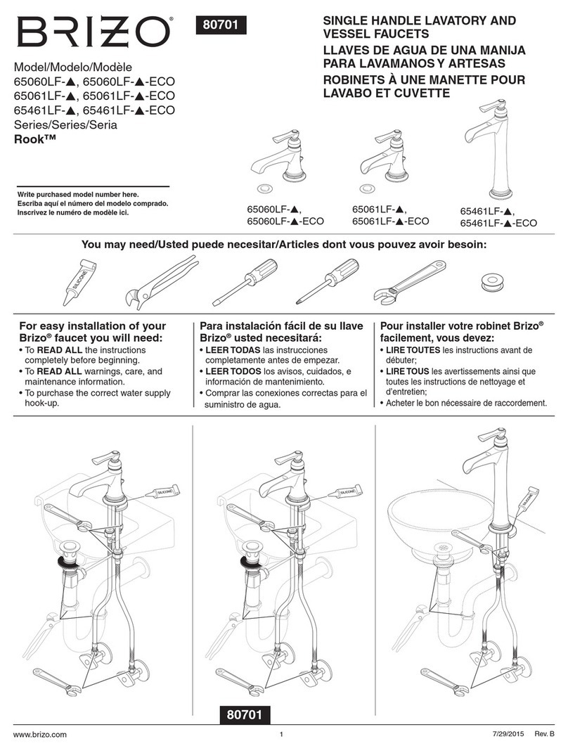 Brizo Rook 65060LF User manual