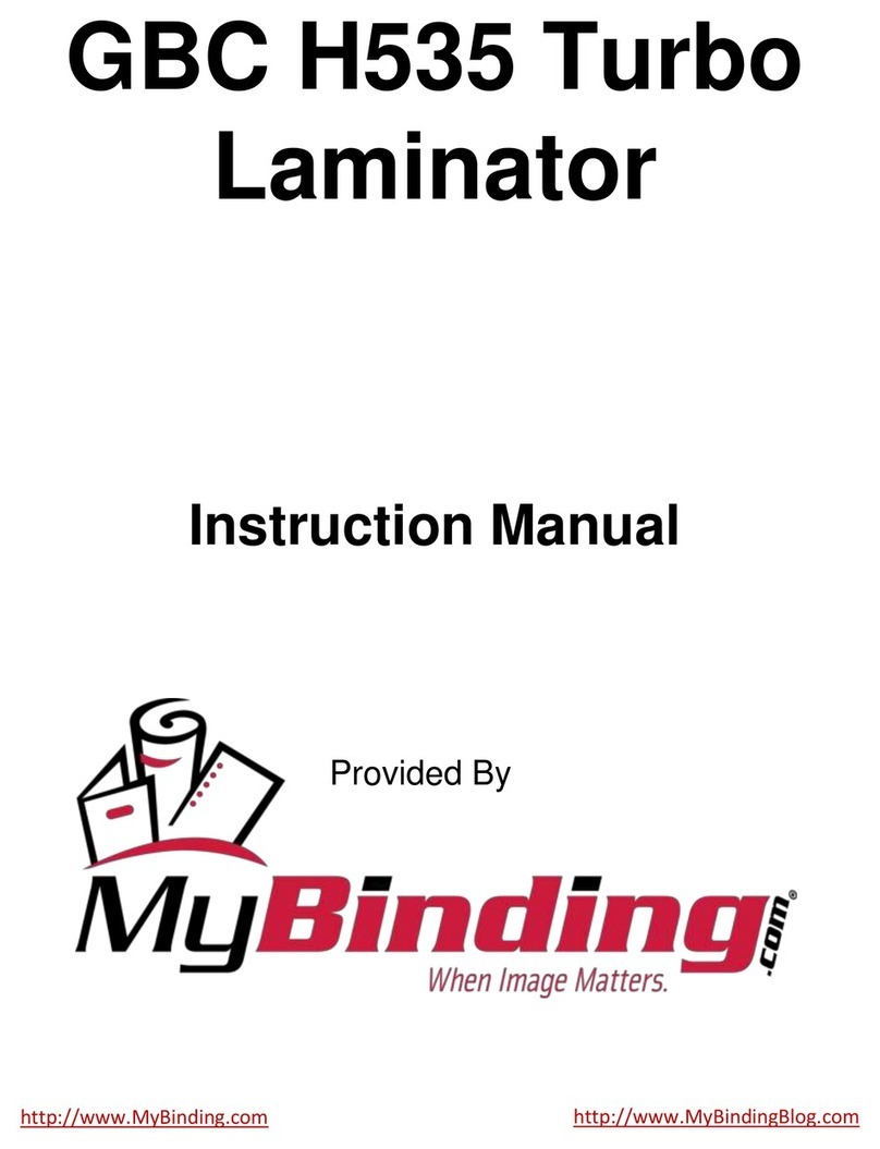 MyBinding GBC H535 Turbo instruction manual