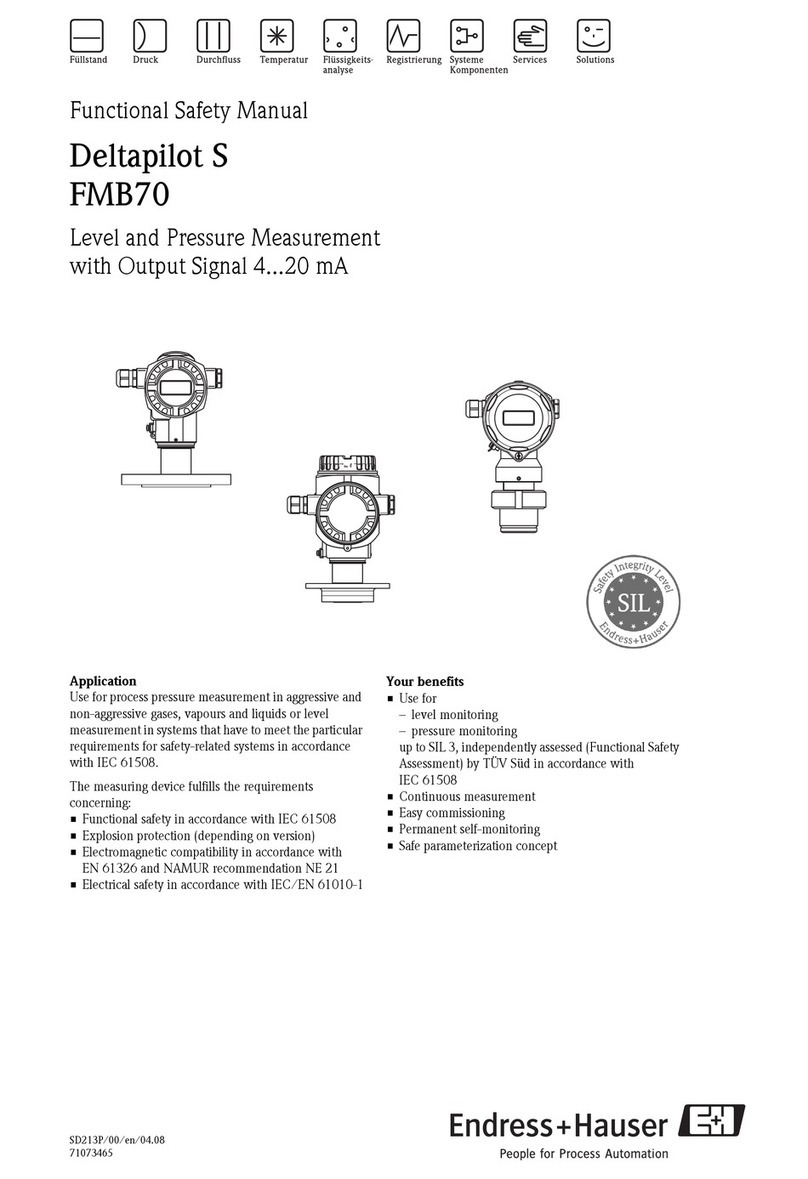 Endress+Hauser Deltapilot S FMB70 Instructions for use