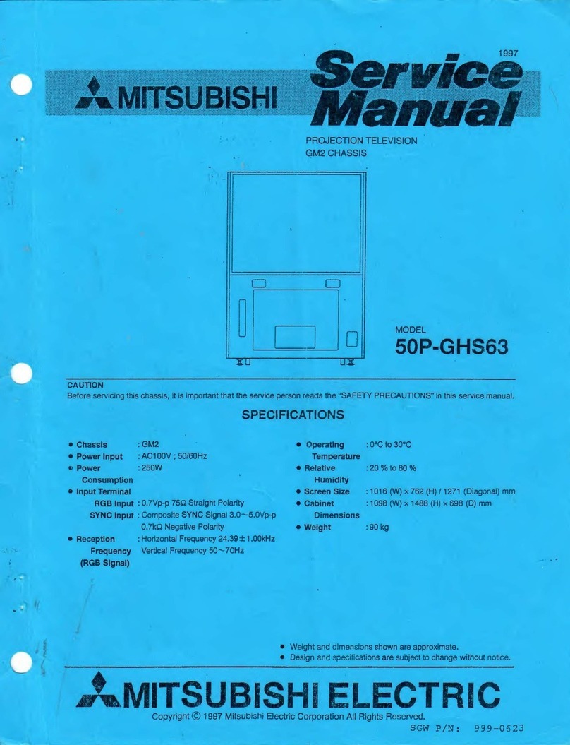 Mitsubishi Electric 50P-GHS63 Service manual