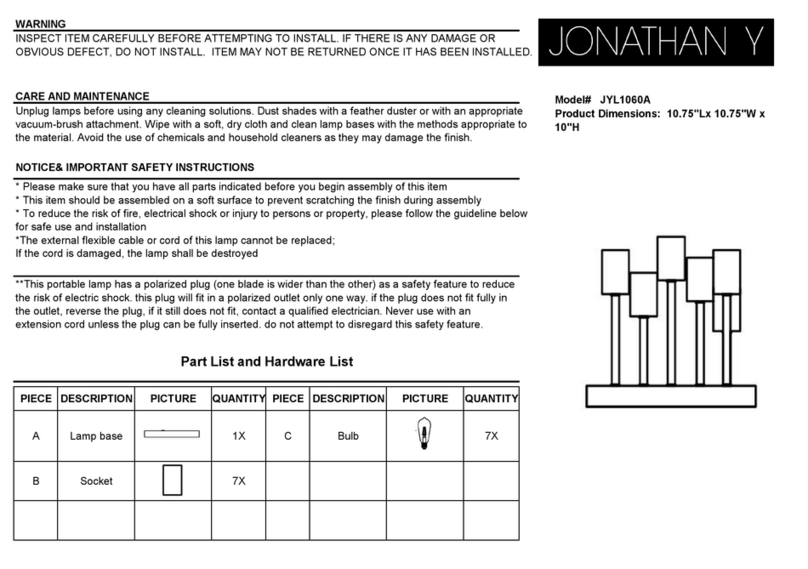 JONATHAN Y JYL1060A manual