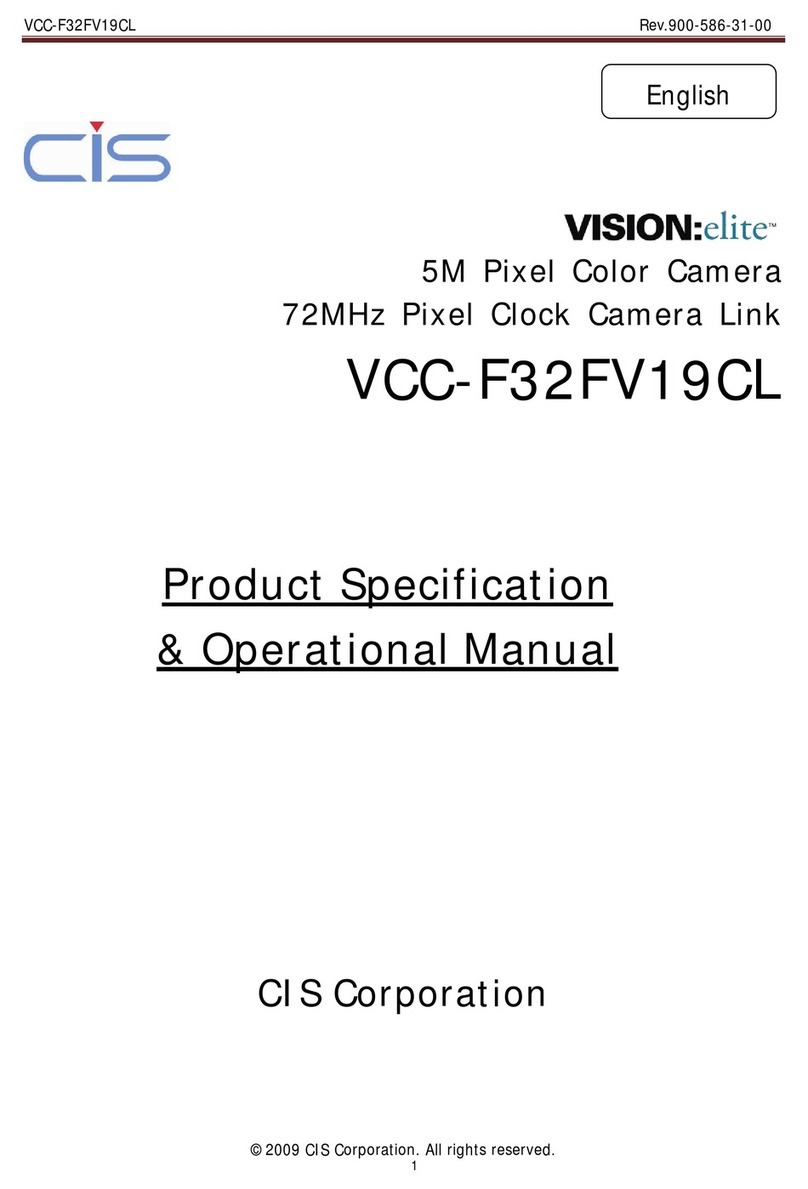 CIS Vision:Elite VCC-F32FV19CL Quick start guide