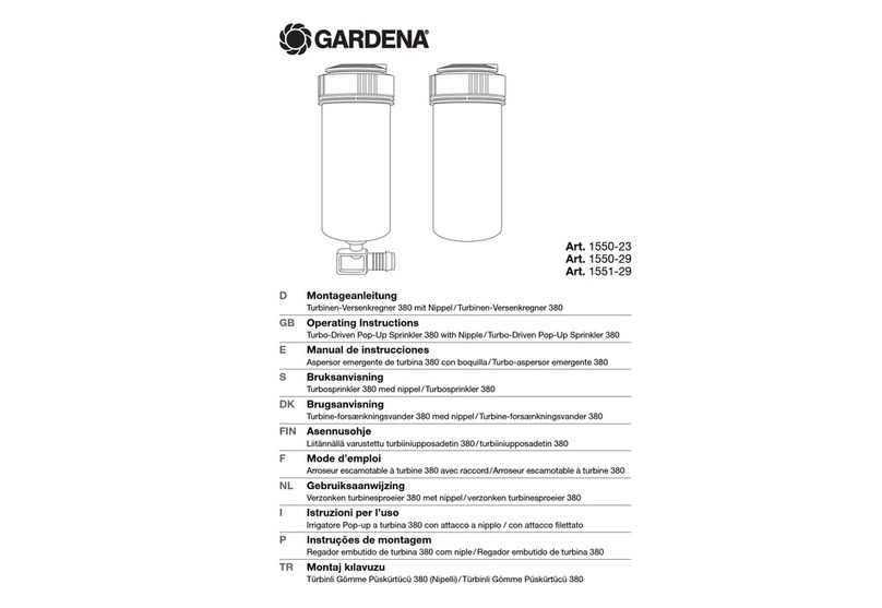 Gardena Sprinkler 380 User manual