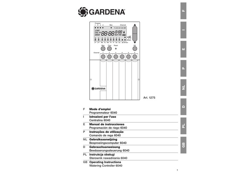 Gardena Watering Controller 6040 operating instructions