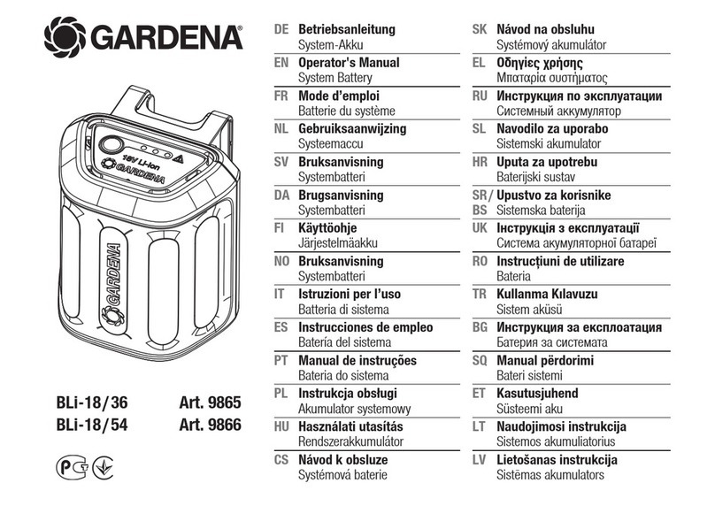 Gardena BLi-18/36 Operator's manual