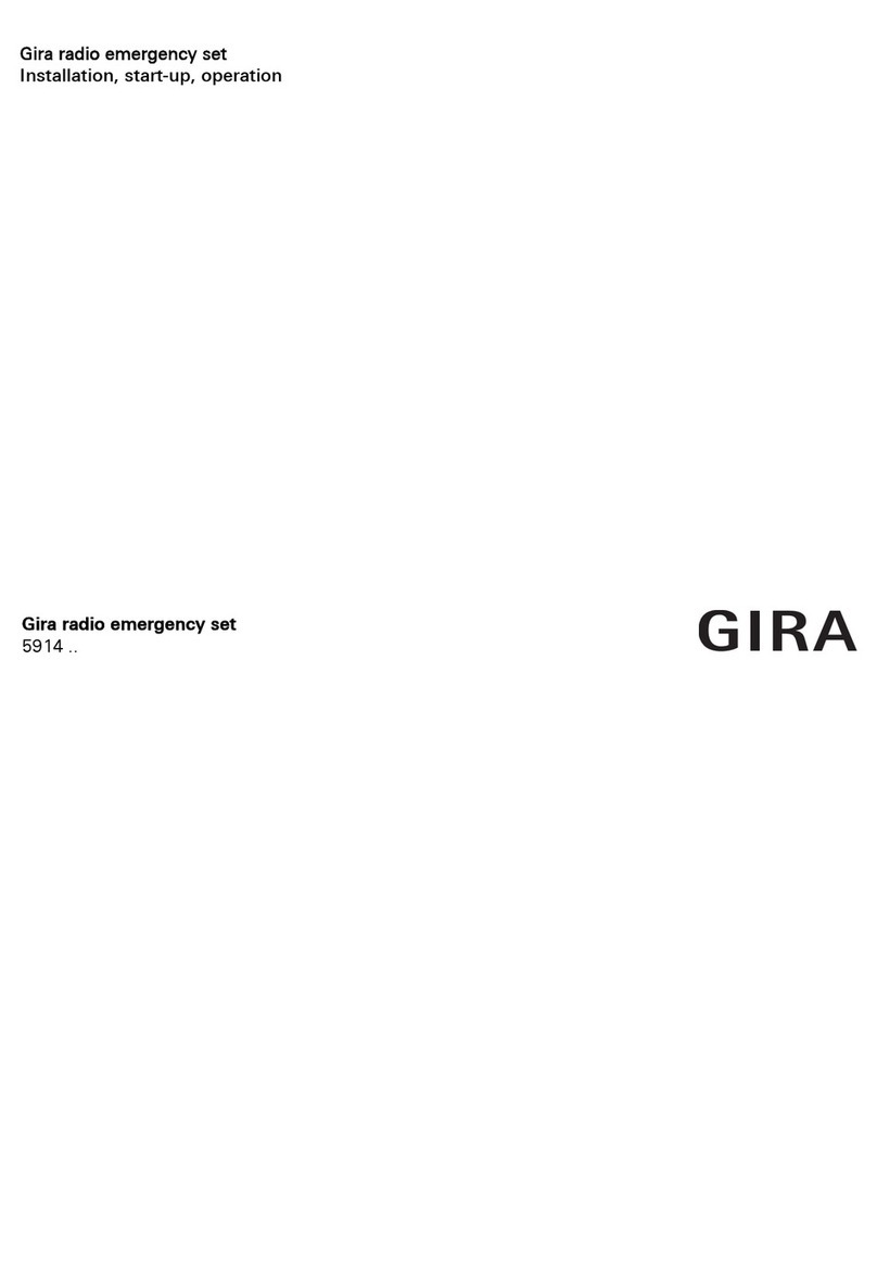 Gira 834 Plus Installation, start-up, operation