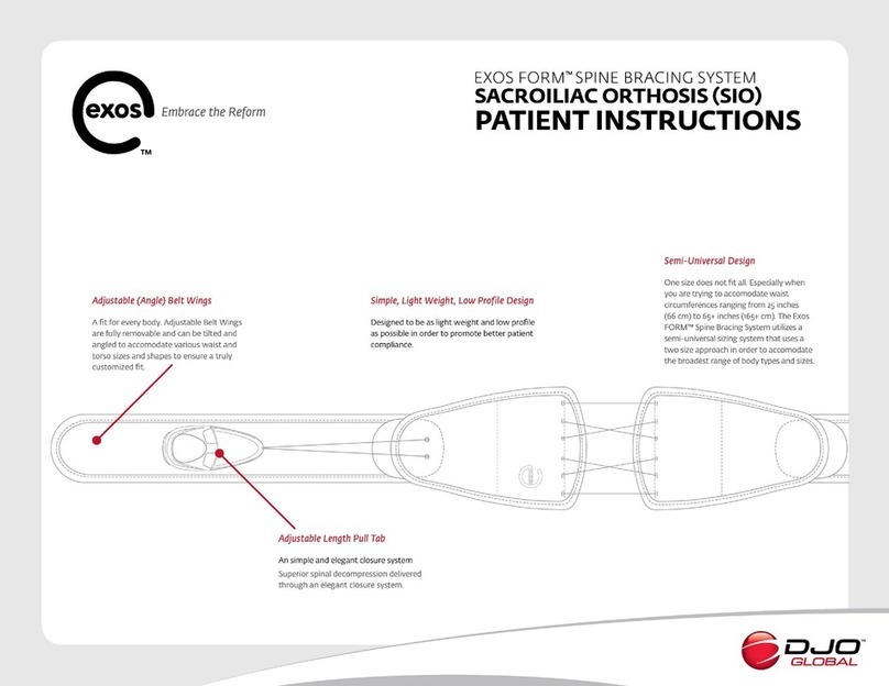 DJO Global Exos FORM 621 manual