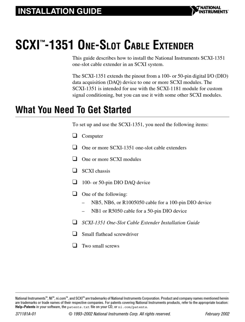 National Instruments SCXI-1351 installation guide