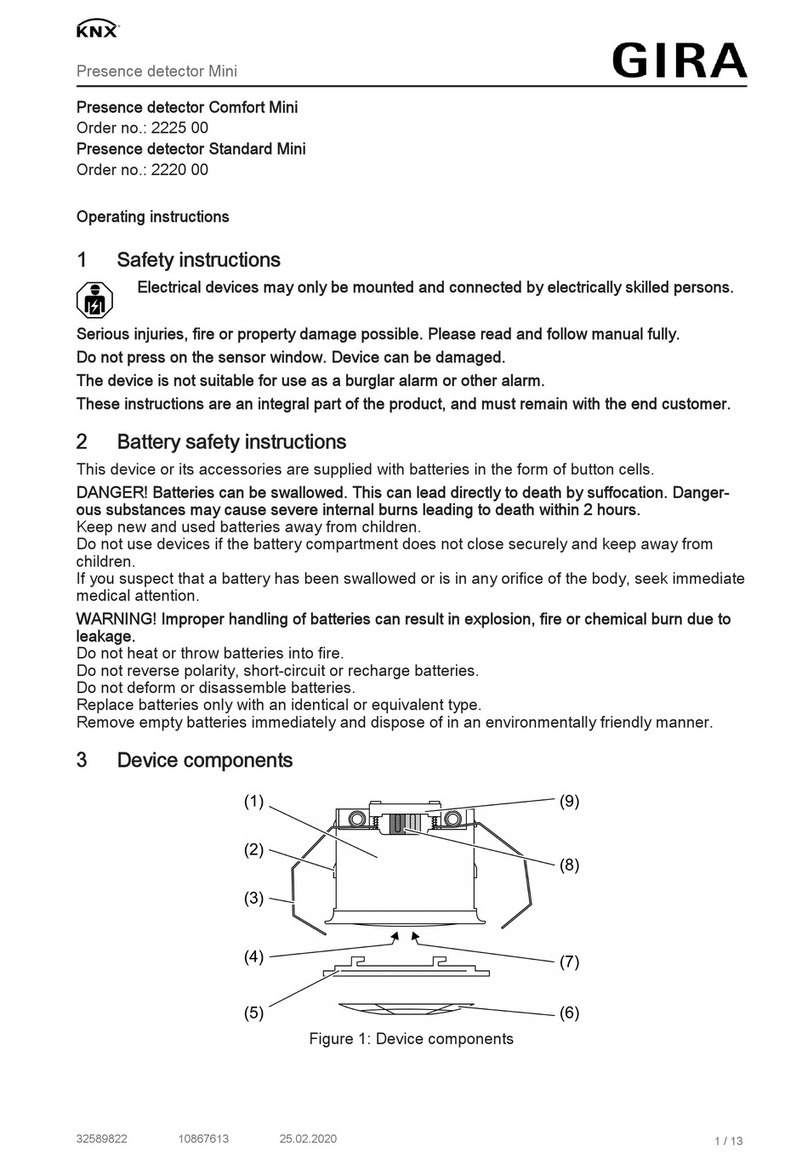 KNX GIRA operating instructions