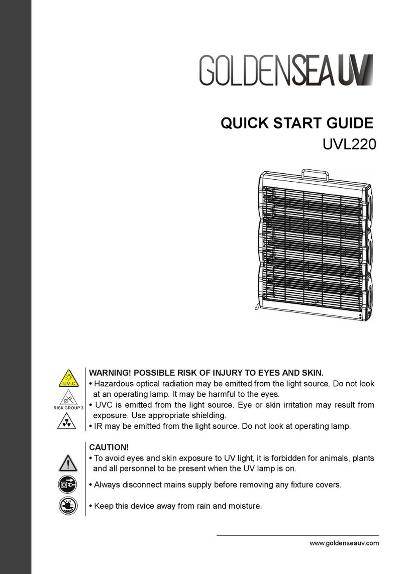 GOLDENSEA UV UVL220 quick start guide